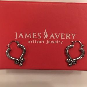 James Avery scrolled ear posts